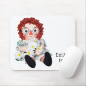 oude domme pop met dappersen muismat (Met muis)