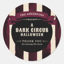 Oude donkere circus Halloween-feest bedankt