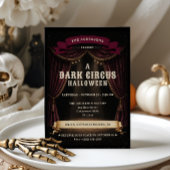 Oude donkere circus Halloween-feest Kaart