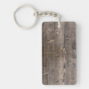 oude, donkere houten plaat achtergrondpatroon text sleutelhanger
