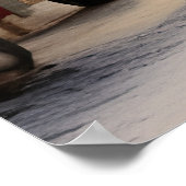 Oude dorpje in wintersneeuw Kerstmis Poster (Hoek)