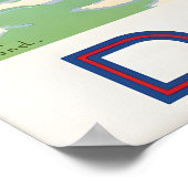 Oude Dover Engeland Reisposter Witte Kliffen Poster (Hoek)