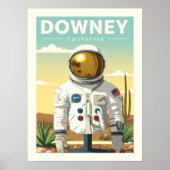 Oude Downey Californië Poster (Voorkant)