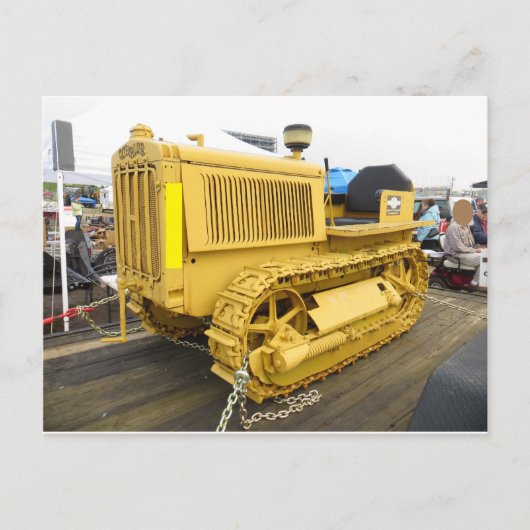 Oude Dozer Briefkaart (Voorkant)