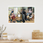 Oude Dr. Roosevelt 1907  politieke cartoon Poster (Keuken)