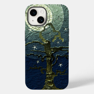 Oude draadboommaan en sterren Case-Mate iPhone 14 hoesje