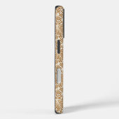 Oude Draaiende Bladpatronen op Witte Achtergrond Case-Mate iPhone Case (Achterkant / Rechts)