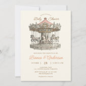 Oude Draaimolen Baby Shower Uitnodiging 2 (Voorkant)