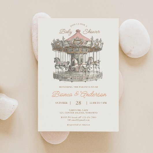 Oude Draaimolen Baby Shower Uitnodiging 2