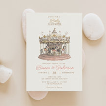Oude Draaimolen Baby Shower Uitnodiging 3