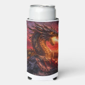 Oude Draak Bewaker Heilige Berg Seltzer Blikjeskoeler (Seltzer Voorkant)