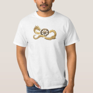 Oude Draak en Dhamma Wiel Heren T-Shirt - Hi