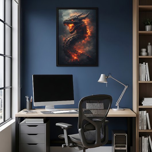 Oude Draak van de Hellevuren Poster