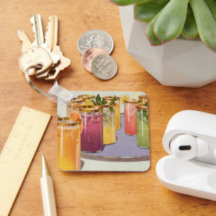 Oude Dranken, Dranken met IJsklontjes op een Dienb Sleutelhanger