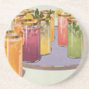 Oude Dranken, Dranken met IJsklontjes op een Dienb Zandsteen Onderzetter