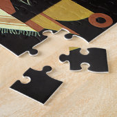 Oude dranken drankjes koffiepot met kopjes legpuzzel (Zijkant)