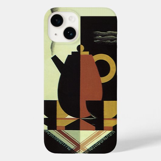 Oude drankjes drankjes koffiepot met kopjes Case-Mate iPhone case (Achterkant)