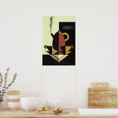 Oude drankjes drankjes koffiepot met kopjes poster (Keuken)