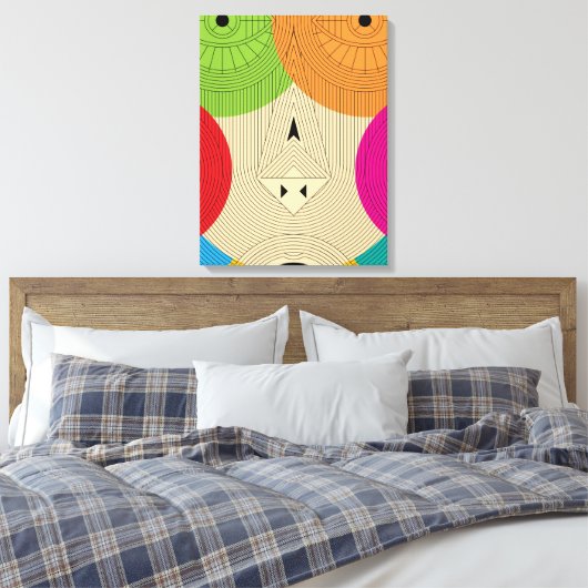 Oude Driehoek Canvas Afdruk (Insitu (Slaapkamer))