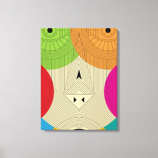 oude driehoek canvas afdruk (Voorkant)