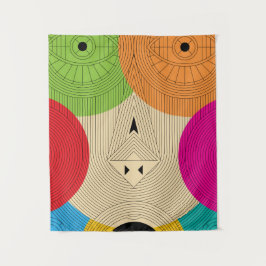 Oude driehoek wandkleed