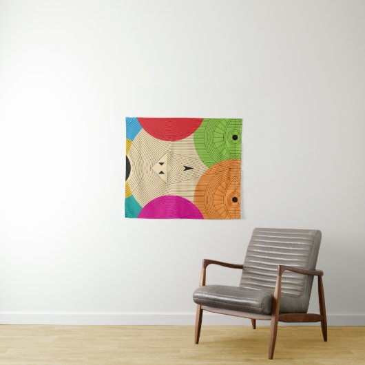 Oude driehoek wandkleed (In Situ (horizontaal))