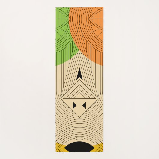 oude driehoek yogamat (Achterkant)