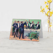 Oude Drinken St. Patrick's Day kaart (Gele Bloem)