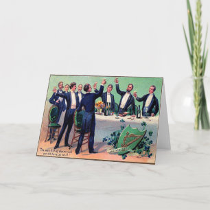 Oude Drinken St. Patrick's Day kaart