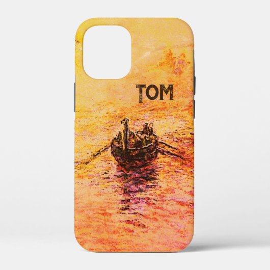 Oude droom roeiboot & naam Case-Mate iPhone case (Achterkant)