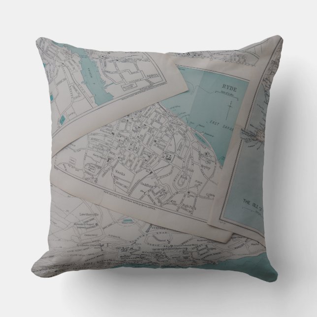 Oude Droom Worp Kussen van de Cartograaf (Voorkant)