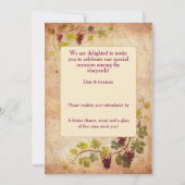 Oude druiven en wijngaard – Landwijn Kaart (Achterkant)