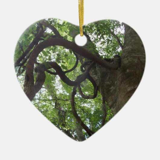 oude druiven in boomvorm keramisch ornament (Voorkant)