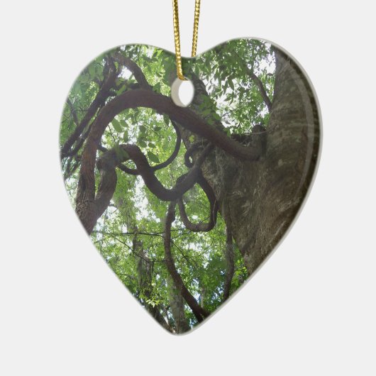 oude druiven in boomvorm keramisch ornament (Links)