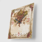  oude druiven vierkante klok (Hoek)