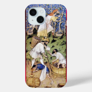 OUDE DRUIVEN WIJNGAARD WIJN, Middeleeuwse Miniatuu iPhone 15 Case