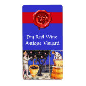 OUDE DRUIVENVINEYARD HARVEST MET RODE WIJNBARRELS ETIKET (Voorkant)