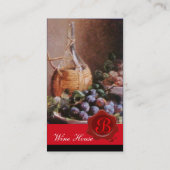 OUDE DRUIVENVINEYARD, RODE WAXZETEL VISITEKAARTJE (Achterkant)