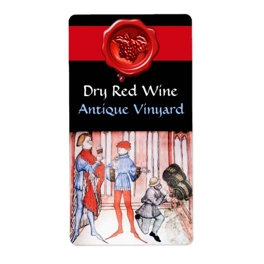 OUDE DRUIVENVINEYARD RODE WIJN MET BARRELS ETIKET (Voorkant)