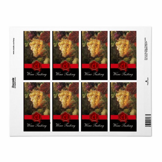 OUDE DRUIVENVINEYARD WIJNBELASTING ETIKET (Full Sheet)