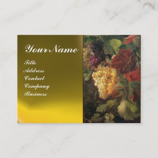 OUDE DRUIVENVINEYARD, WIJNTASTPARTIJ MONOGRAM VISITEKAARTJE (Voorkant)