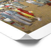 Oude druk van de pier op de promenade van Atlantic Poster (Hoek)