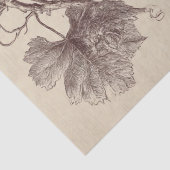 Oude druk van wijngaard druiven tissuepapier (Detail)