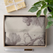 Oude druk van wijngaard druiven tissuepapier (Geschenk)