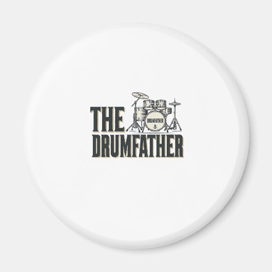 Oude Drumfather Drummer Citaat Vector Design_1 Magneet (Voorkant)