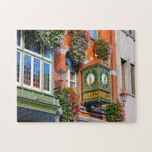 Oude Dublin Pubs. Ierland Legpuzzel (Horizontaal)