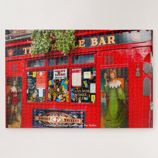 Oude Dublin Pubs. Ireland Jigzaag Puzzle Legpuzzel (Horizontaal)