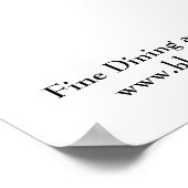 Oude Duitse, Beierse, Black Forest Business Sign Poster (Hoek)