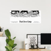 Oude Duitse, Beierse, Black Forest Business Sign Poster (Thuiskantoor)