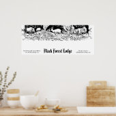 Oude Duitse, Beierse, Black Forest Business Sign Poster (Keuken)